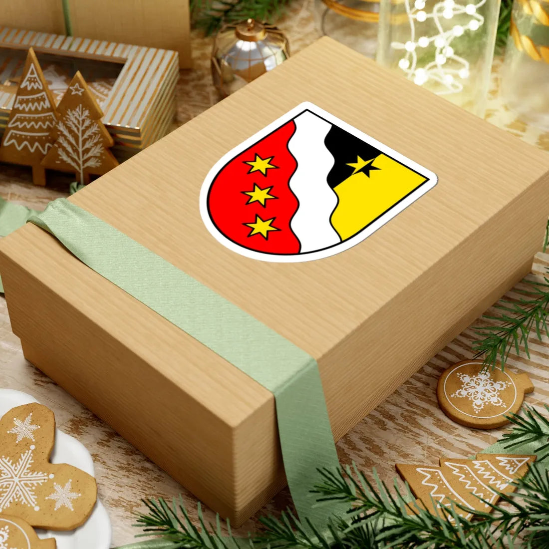 Wappen der Gemeinde Glarus (Switzerland) (Coat of Arms) STICKER Vinyl Kiss-Cut Decal - The Sticker Space