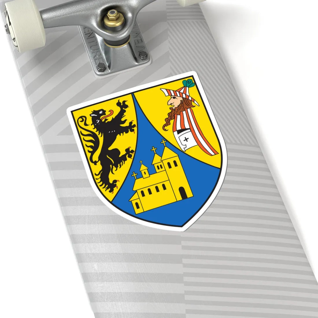 Wappen der Großen Kreisstadt Borna (Germany) (Coat of Arms) STICKER Vinyl Kiss-Cut Decal - The Sticker Space