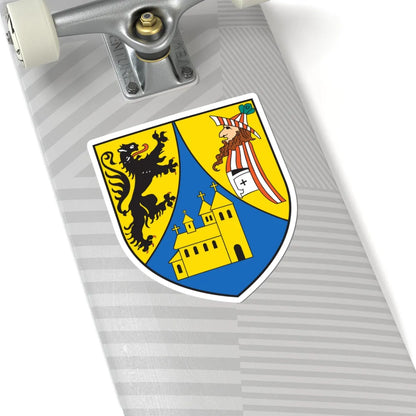 Wappen der Großen Kreisstadt Borna (Germany) (Coat of Arms) STICKER Vinyl Kiss-Cut Decal - The Sticker Space