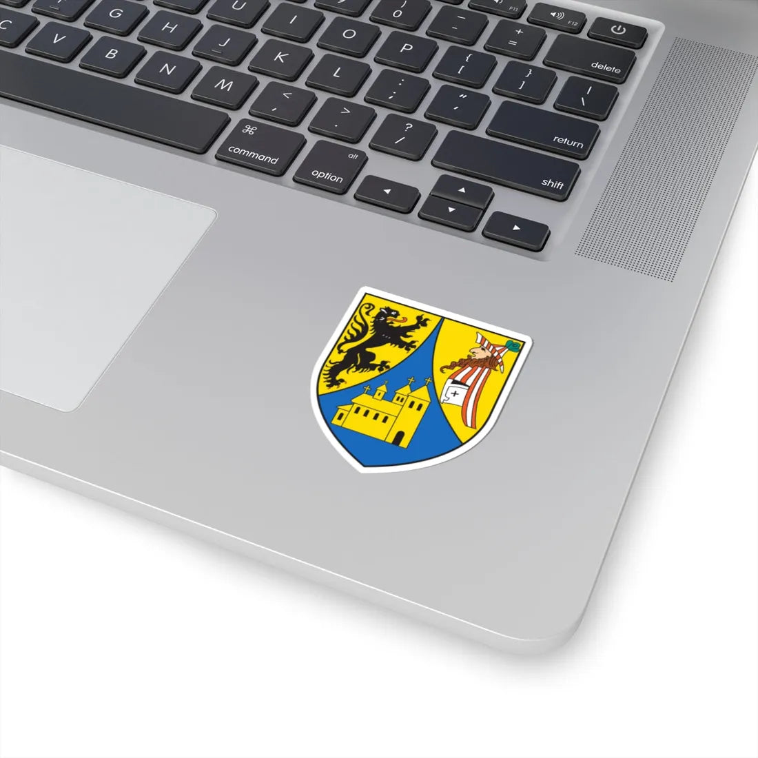Wappen der Großen Kreisstadt Borna (Germany) (Coat of Arms) STICKER Vinyl Kiss-Cut Decal - The Sticker Space