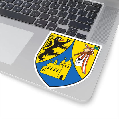Wappen der Großen Kreisstadt Borna (Germany) (Coat of Arms) STICKER Vinyl Kiss-Cut Decal - The Sticker Space