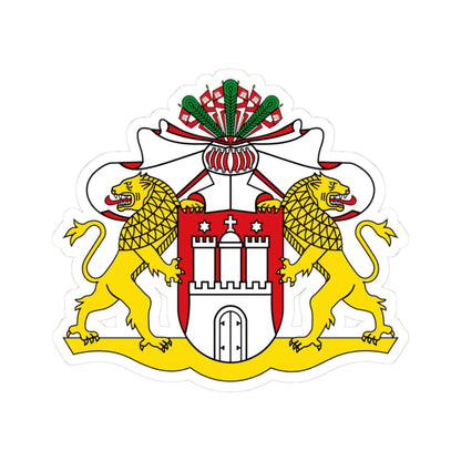 Wappen der Hamburgischen Bürgerschaft (Germany) (Coat of Arms) STICKER Vinyl Kiss-Cut Decal 3 Inch White - The Sticker Space