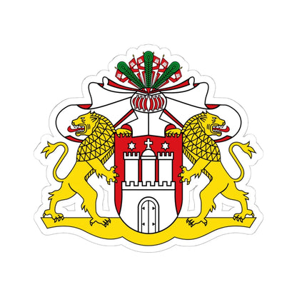 Wappen der Hamburgischen Bürgerschaft (Germany) (Coat of Arms) STICKER Vinyl Kiss-Cut Decal 6 Inch White - The Sticker Space