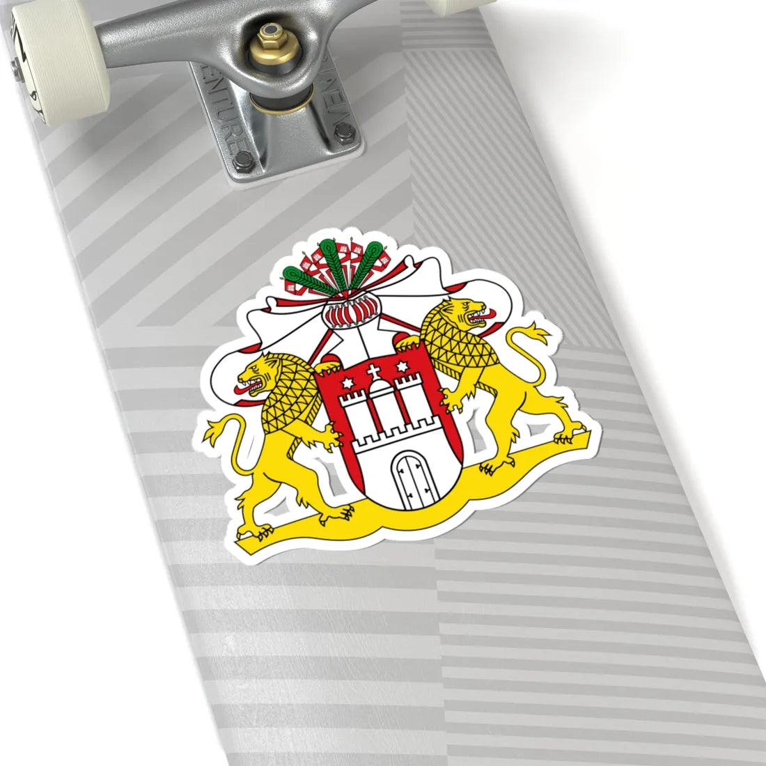 Wappen der Hamburgischen Bürgerschaft (Germany) (Coat of Arms) STICKER Vinyl Kiss-Cut Decal - The Sticker Space