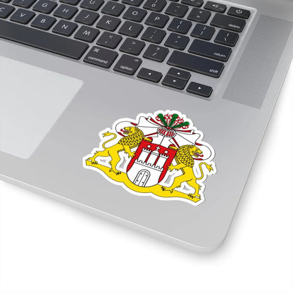 Wappen der Hamburgischen Bürgerschaft (Germany) (Coat of Arms) STICKER Vinyl Kiss-Cut Decal - The Sticker Space