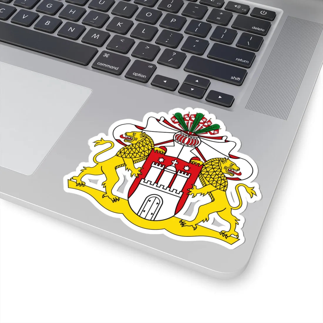 Wappen der Hamburgischen Bürgerschaft (Germany) (Coat of Arms) STICKER Vinyl Kiss-Cut Decal - The Sticker Space