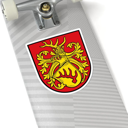 Wappen der Stadt Forst Lausitz (Germany) (Coat of Arms) STICKER Vinyl Kiss-Cut Decal - The Sticker Space