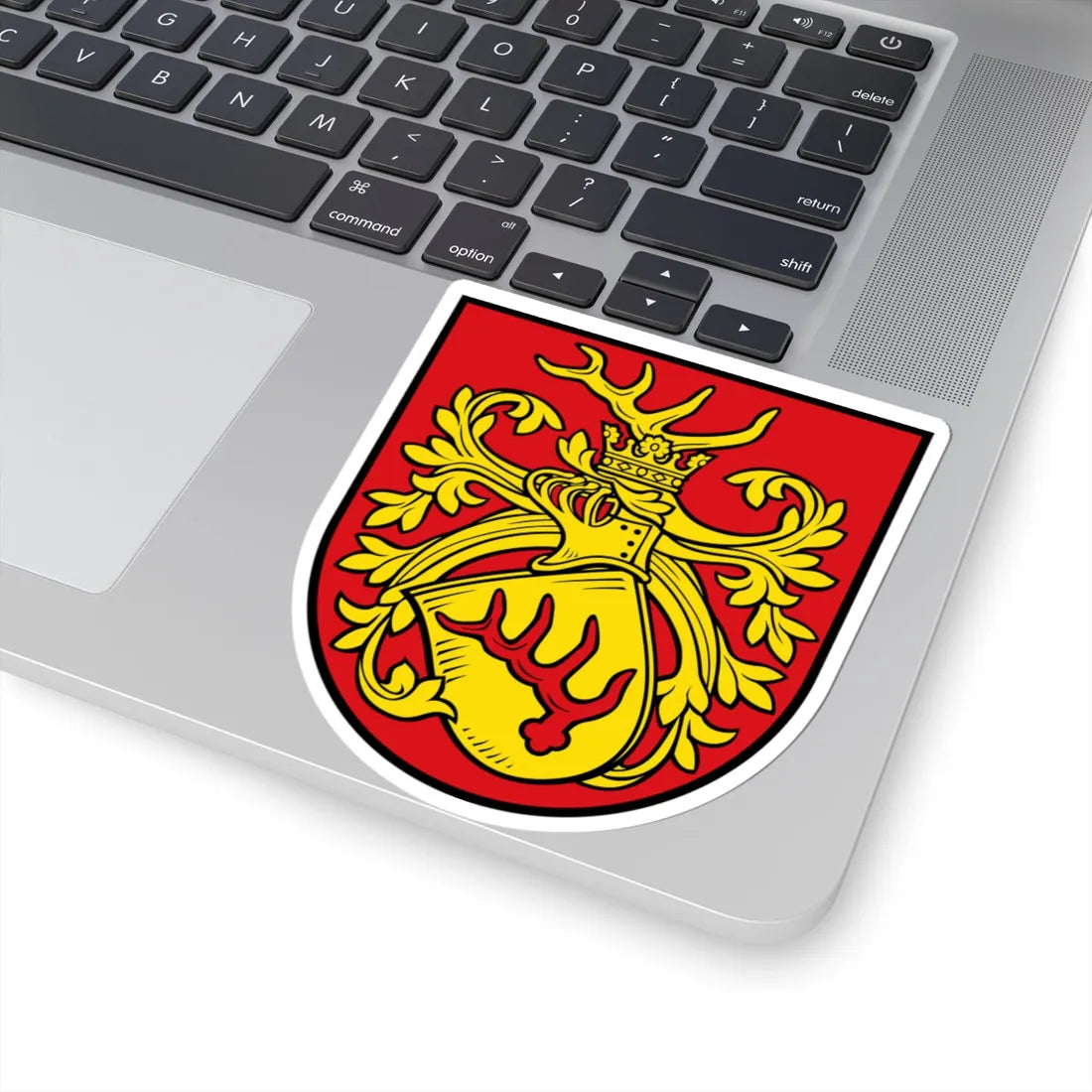 Wappen der Stadt Forst Lausitz (Germany) (Coat of Arms) STICKER Vinyl Kiss-Cut Decal - The Sticker Space