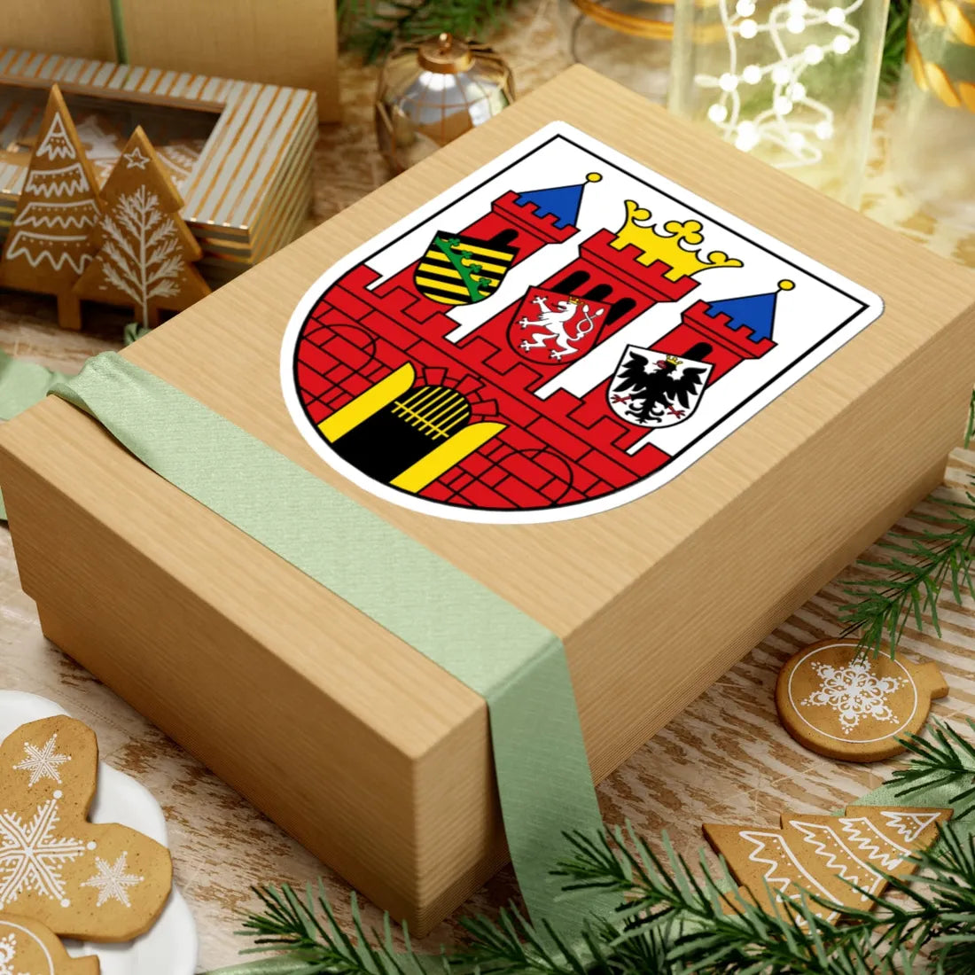 Wappen der Stadt Guben (Germany) (Coat of Arms) STICKER Vinyl Kiss-Cut Decal - The Sticker Space