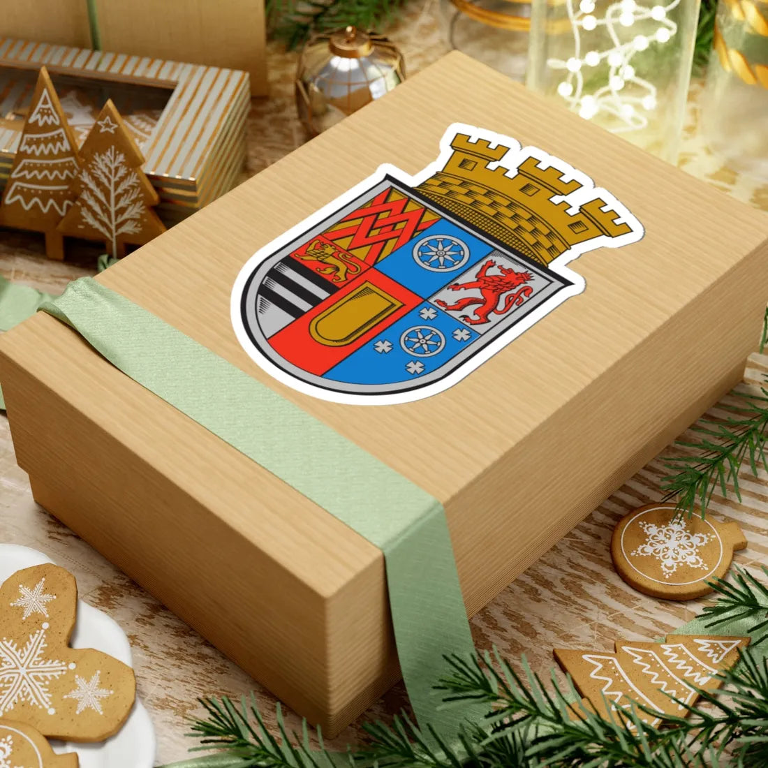 Wappen der Stadt Mülheim an der Ruhr (Germany) (Coat of Arms) STICKER Vinyl Kiss-Cut Decal - The Sticker Space