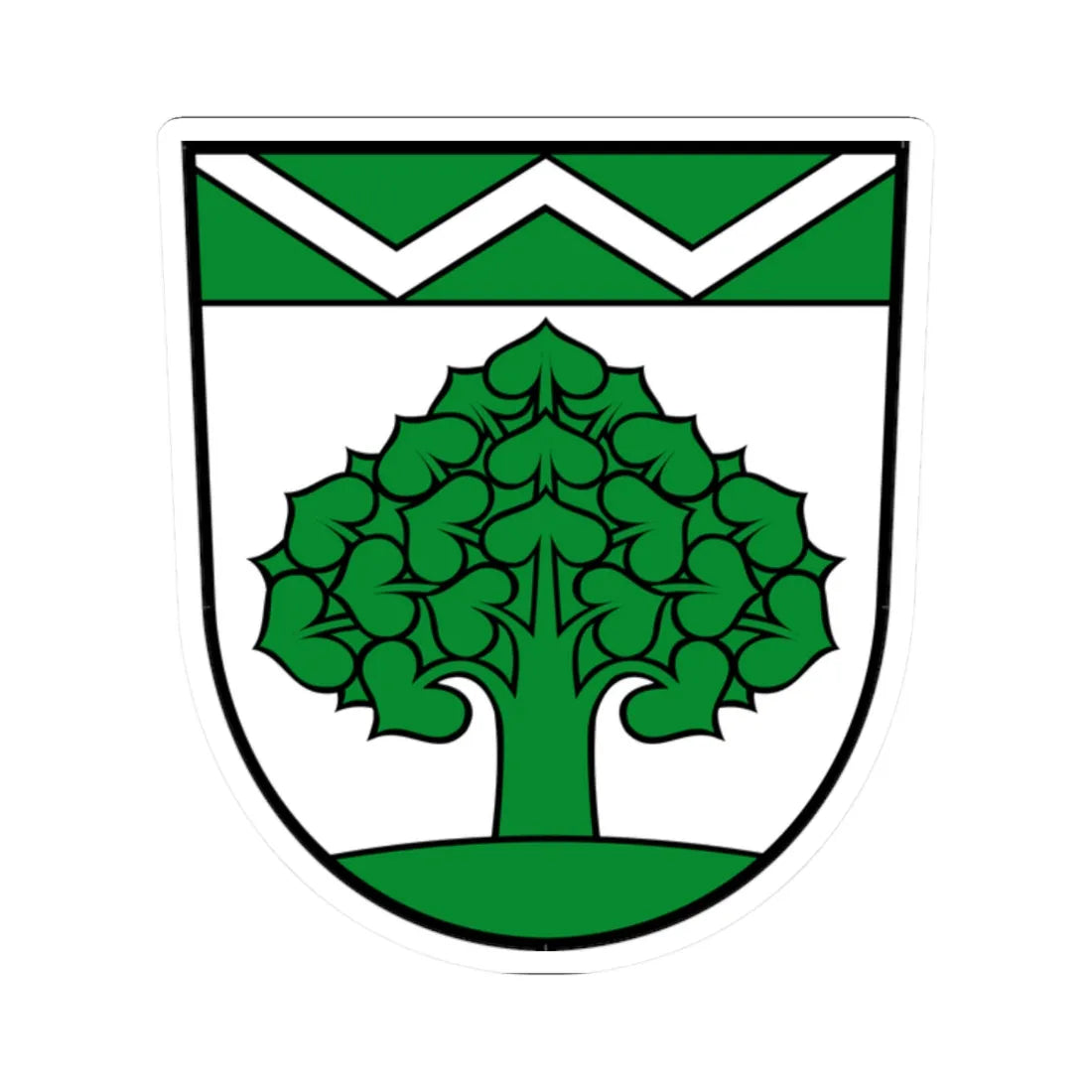 Wappen der Stadt Werneuchen (Germany) (Coat of Arms) STICKER Vinyl Kiss-Cut Decal 2 Inch White - The Sticker Space