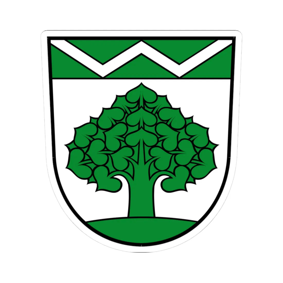 Wappen der Stadt Werneuchen (Germany) (Coat of Arms) STICKER Vinyl Kiss-Cut Decal 3 Inch White - The Sticker Space