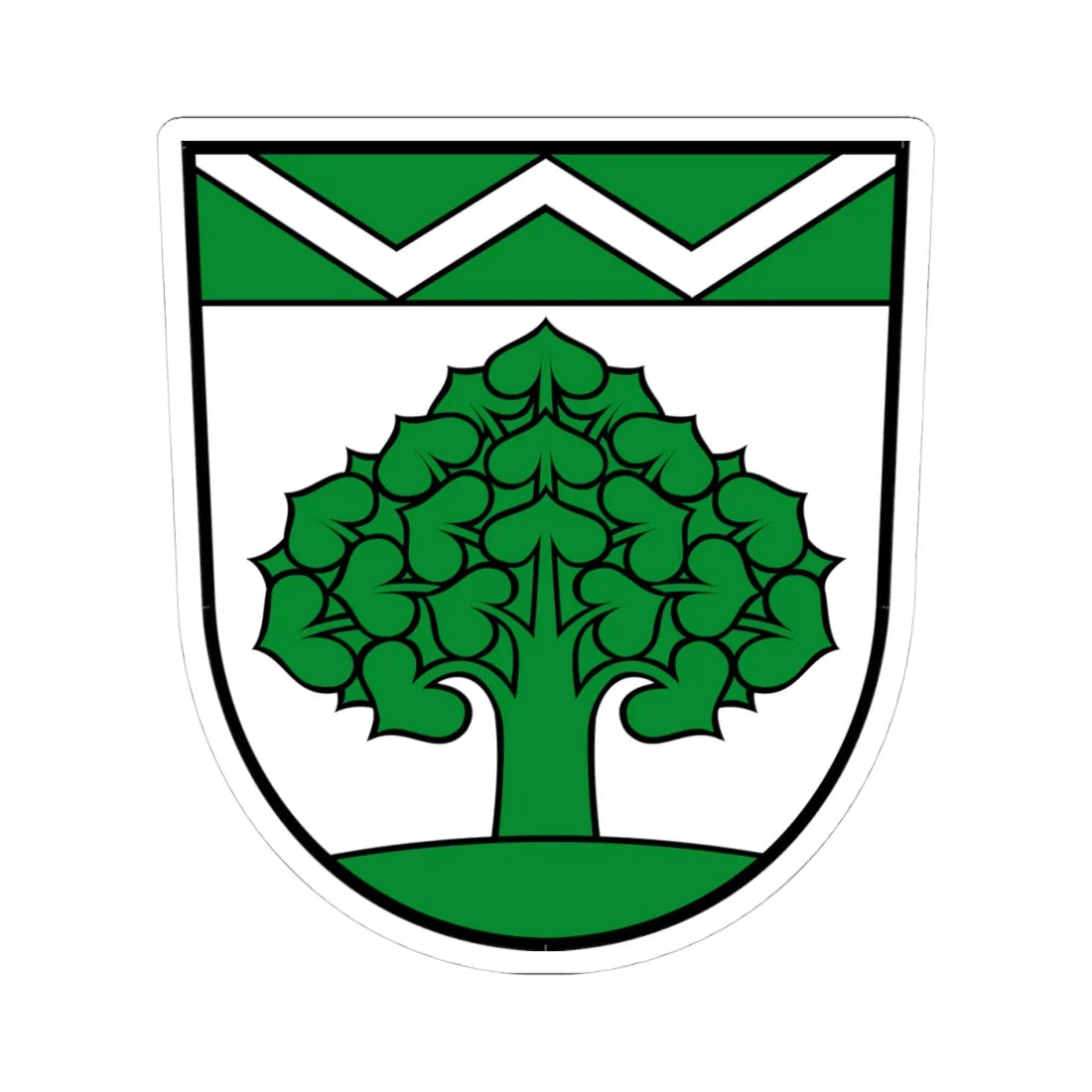 Wappen der Stadt Werneuchen (Germany) (Coat of Arms) STICKER Vinyl Kiss-Cut Decal 4 Inch White - The Sticker Space