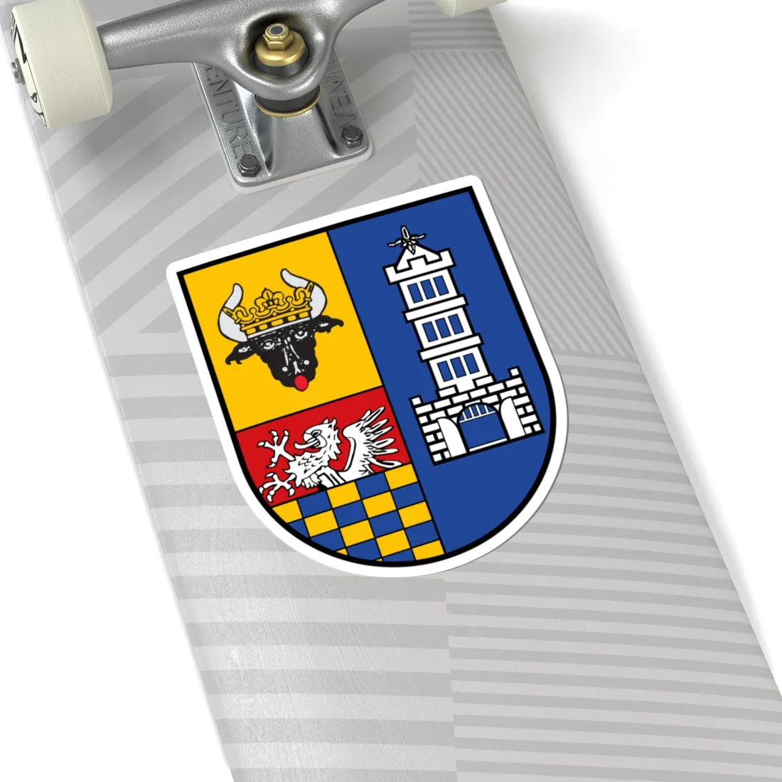 Wappen des Landkreises Demmin (Germany) (Coat of Arms) STICKER Vinyl Kiss-Cut Decal - The Sticker Space