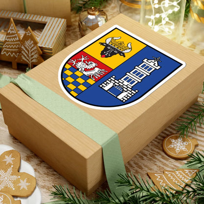 Wappen des Landkreises Demmin (Germany) (Coat of Arms) STICKER Vinyl Kiss-Cut Decal - The Sticker Space