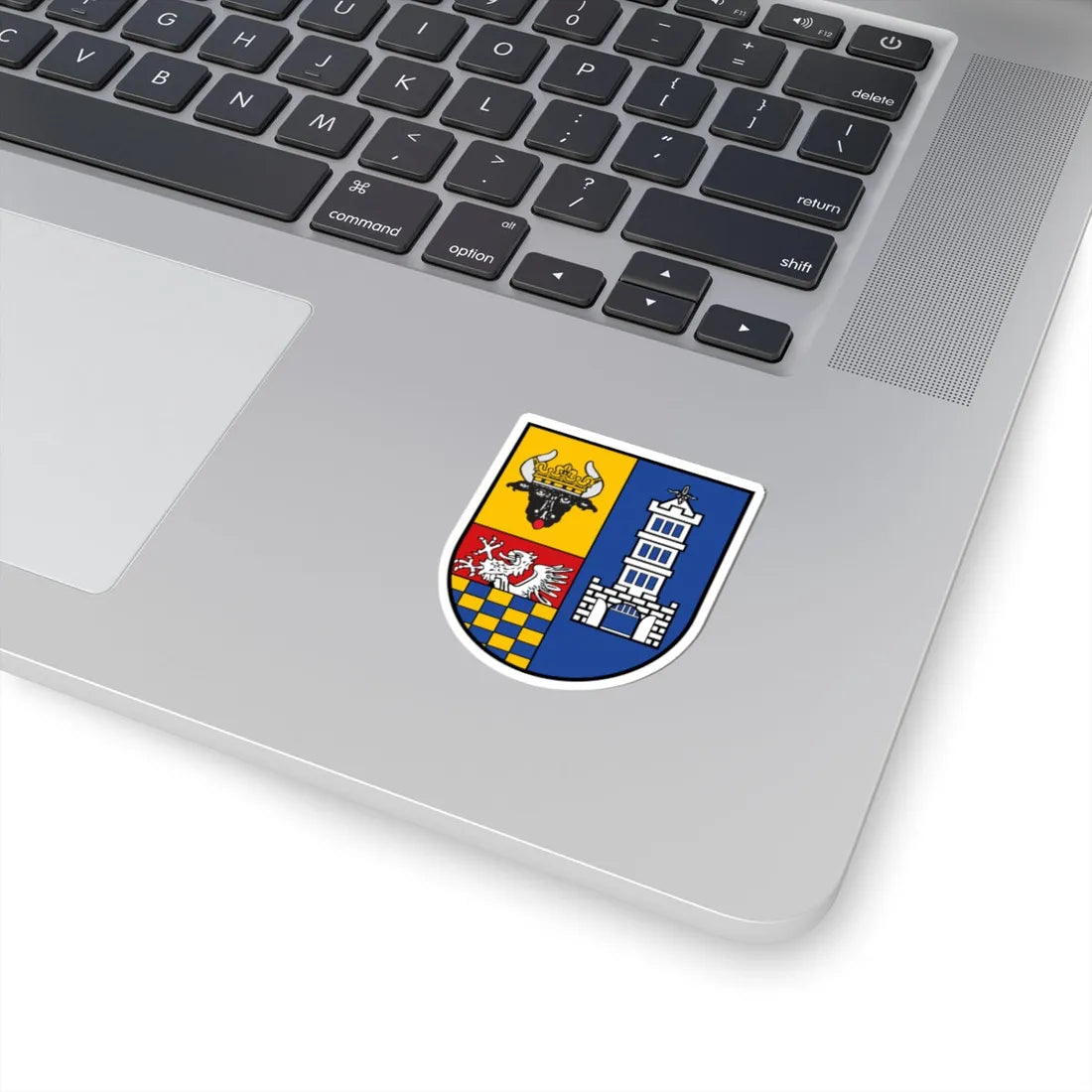 Wappen des Landkreises Demmin (Germany) (Coat of Arms) STICKER Vinyl Kiss-Cut Decal - The Sticker Space
