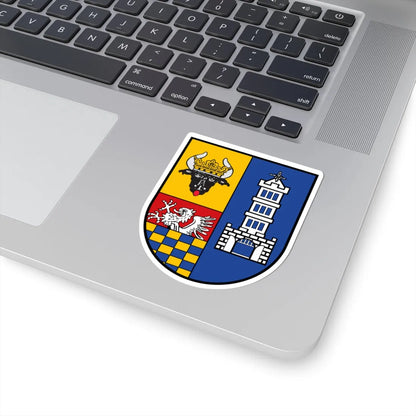 Wappen des Landkreises Demmin (Germany) (Coat of Arms) STICKER Vinyl Kiss-Cut Decal - The Sticker Space