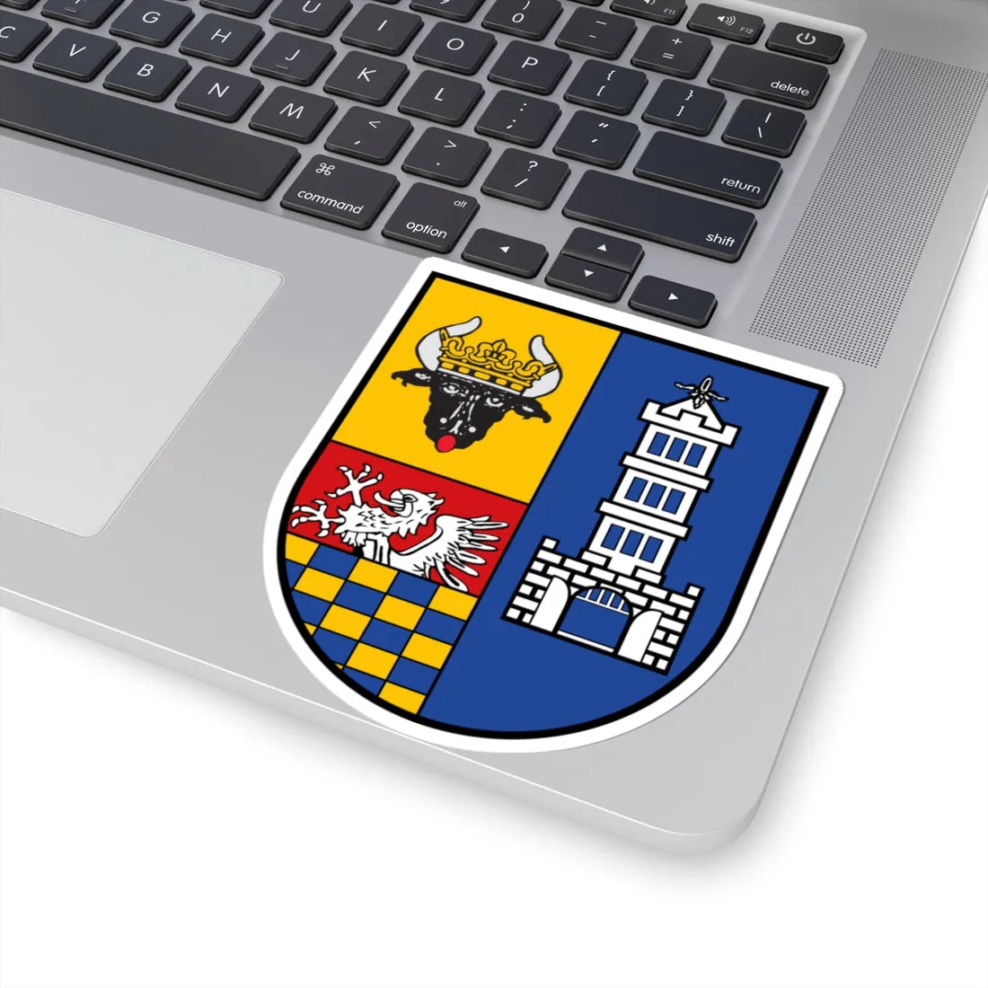 Wappen des Landkreises Demmin (Germany) (Coat of Arms) STICKER Vinyl Kiss-Cut Decal - The Sticker Space