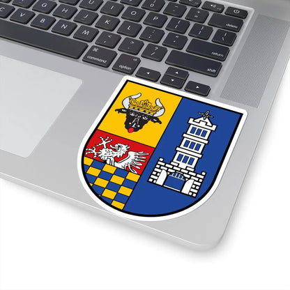 Wappen des Landkreises Demmin (Germany) (Coat of Arms) STICKER Vinyl Kiss-Cut Decal - The Sticker Space