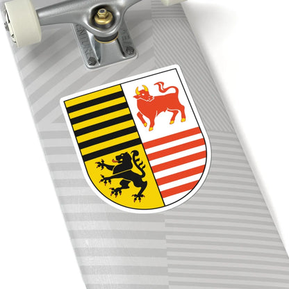 Wappen des Landkreises Elbe-Elster (Germany) (Coat of Arms) STICKER Vinyl Kiss-Cut Decal - The Sticker Space