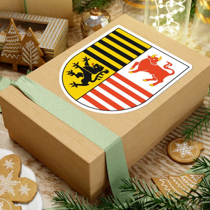 Wappen des Landkreises Elbe-Elster (Germany) (Coat of Arms) STICKER Vinyl Kiss-Cut Decal - The Sticker Space