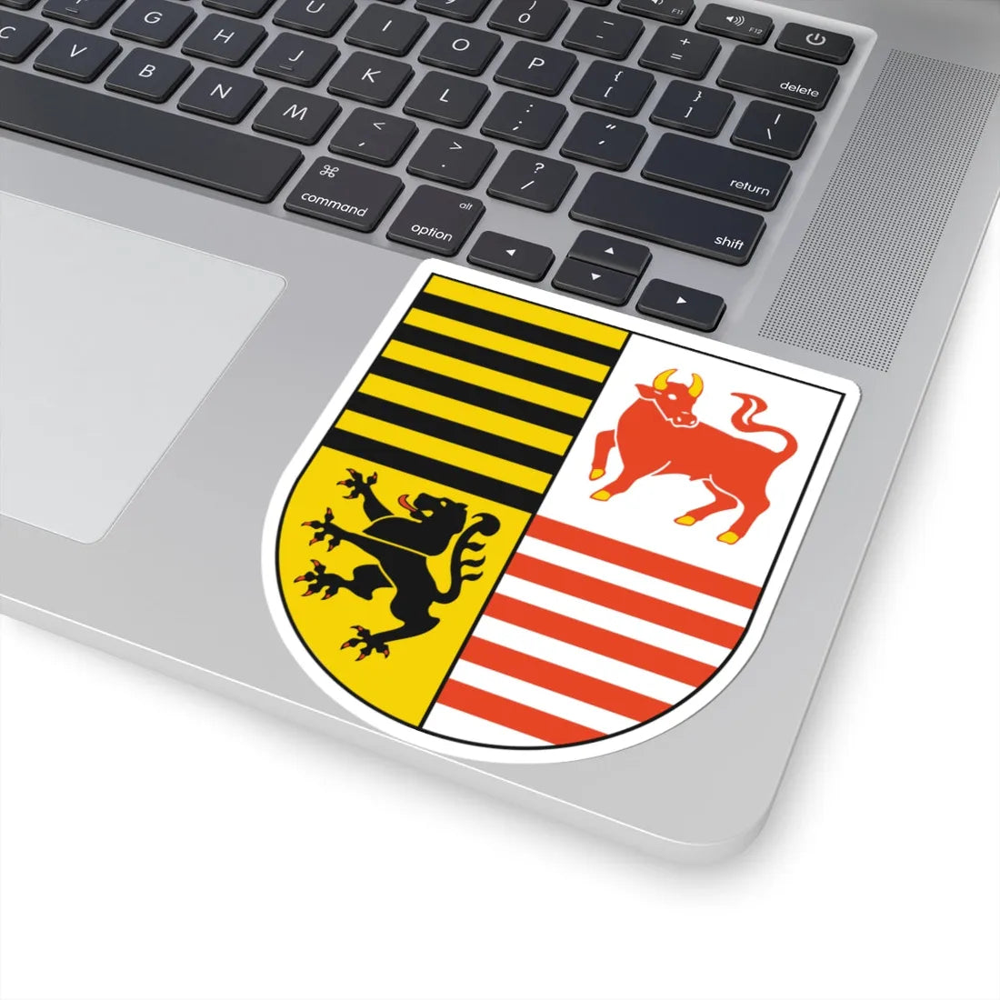 Wappen des Landkreises Elbe-Elster (Germany) (Coat of Arms) STICKER Vinyl Kiss-Cut Decal - The Sticker Space