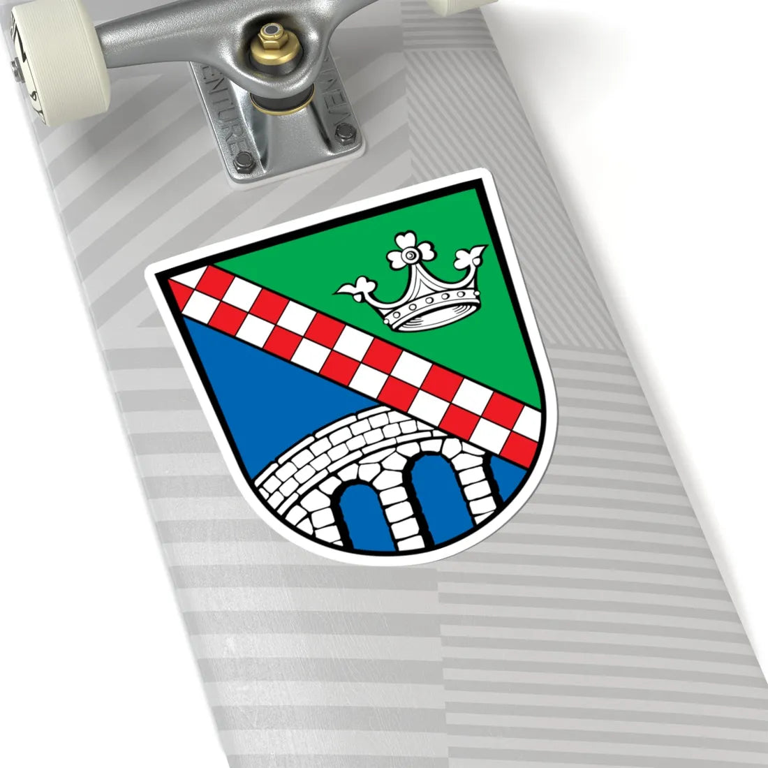 Wappen des Landkreises Fürstenfeldbruck (Germany) (Coat of Arms) STICKER Vinyl Kiss-Cut Decal - The Sticker Space