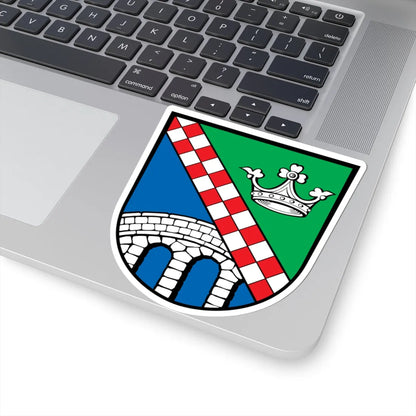Wappen des Landkreises Fürstenfeldbruck (Germany) (Coat of Arms) STICKER Vinyl Kiss-Cut Decal - The Sticker Space