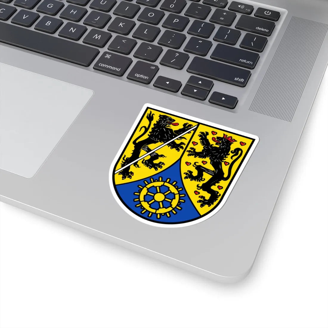 Wappen des Landkreises Kronach (Germany) (Coat of Arms) STICKER Vinyl Kiss-Cut Decal - The Sticker Space