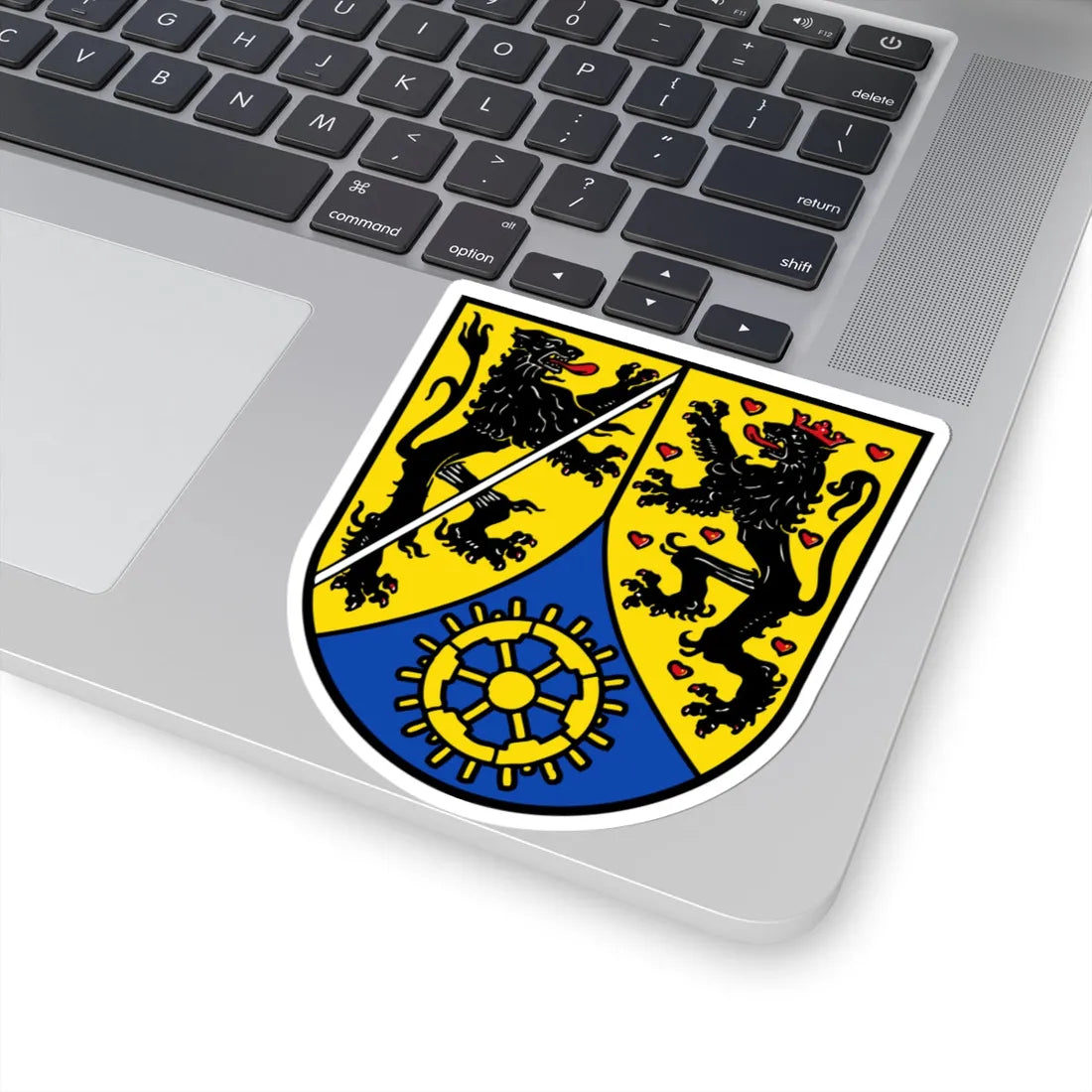 Wappen des Landkreises Kronach (Germany) (Coat of Arms) STICKER Vinyl Kiss-Cut Decal - The Sticker Space