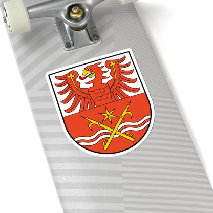 Wappen des Landkreises Märkisch-Oderland laut Hauptsatzung (Germany) (Coat of Arms) STICKER Vinyl Kiss-Cut Decal - The Sticker Space