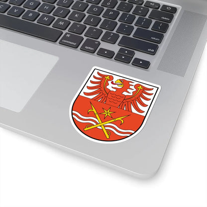 Wappen des Landkreises Märkisch-Oderland laut Hauptsatzung (Germany) (Coat of Arms) STICKER Vinyl Kiss-Cut Decal - The Sticker Space