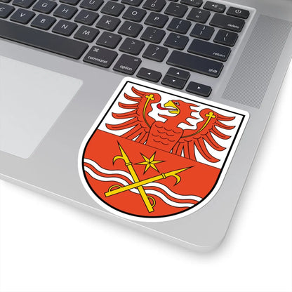 Wappen des Landkreises Märkisch-Oderland laut Hauptsatzung (Germany) (Coat of Arms) STICKER Vinyl Kiss-Cut Decal - The Sticker Space