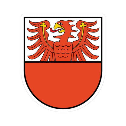 Wappen des Landkreises Oberbarnim (Germany) (Coat of Arms) STICKER Vinyl Kiss-Cut Decal 3 Inch White - The Sticker Space