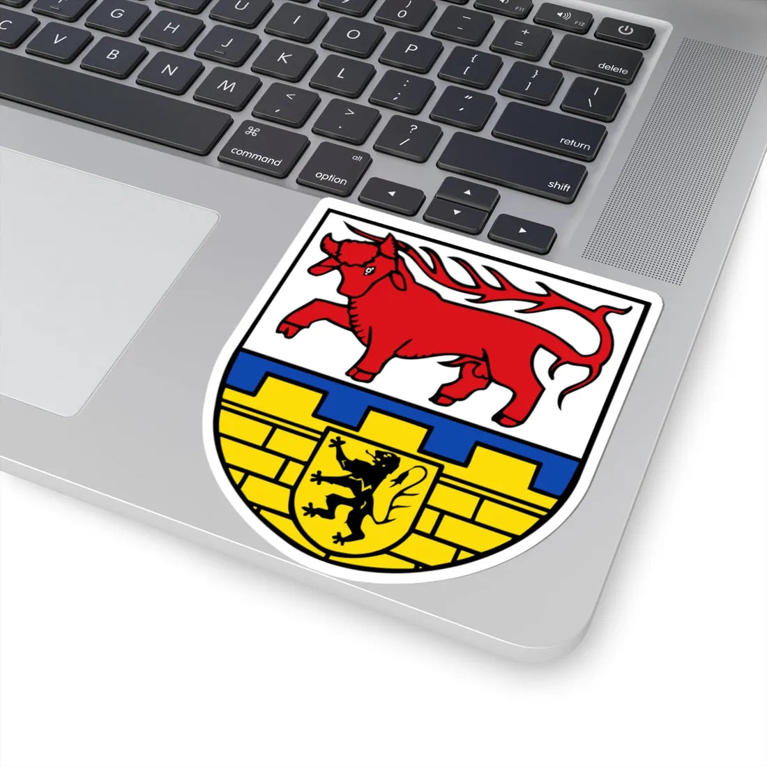 Wappen des Landkreises Oberspreewald-Lausitz (Germany) (Coat of Arms) STICKER Vinyl Kiss-Cut Decal - The Sticker Space