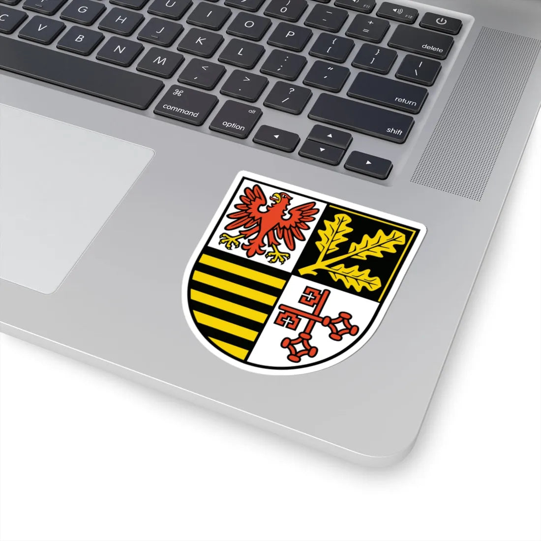 Wappen des Landkreises Potsdam-Mittelmark (Germany) (Coat of Arms) STICKER Vinyl Kiss-Cut Decal - The Sticker Space