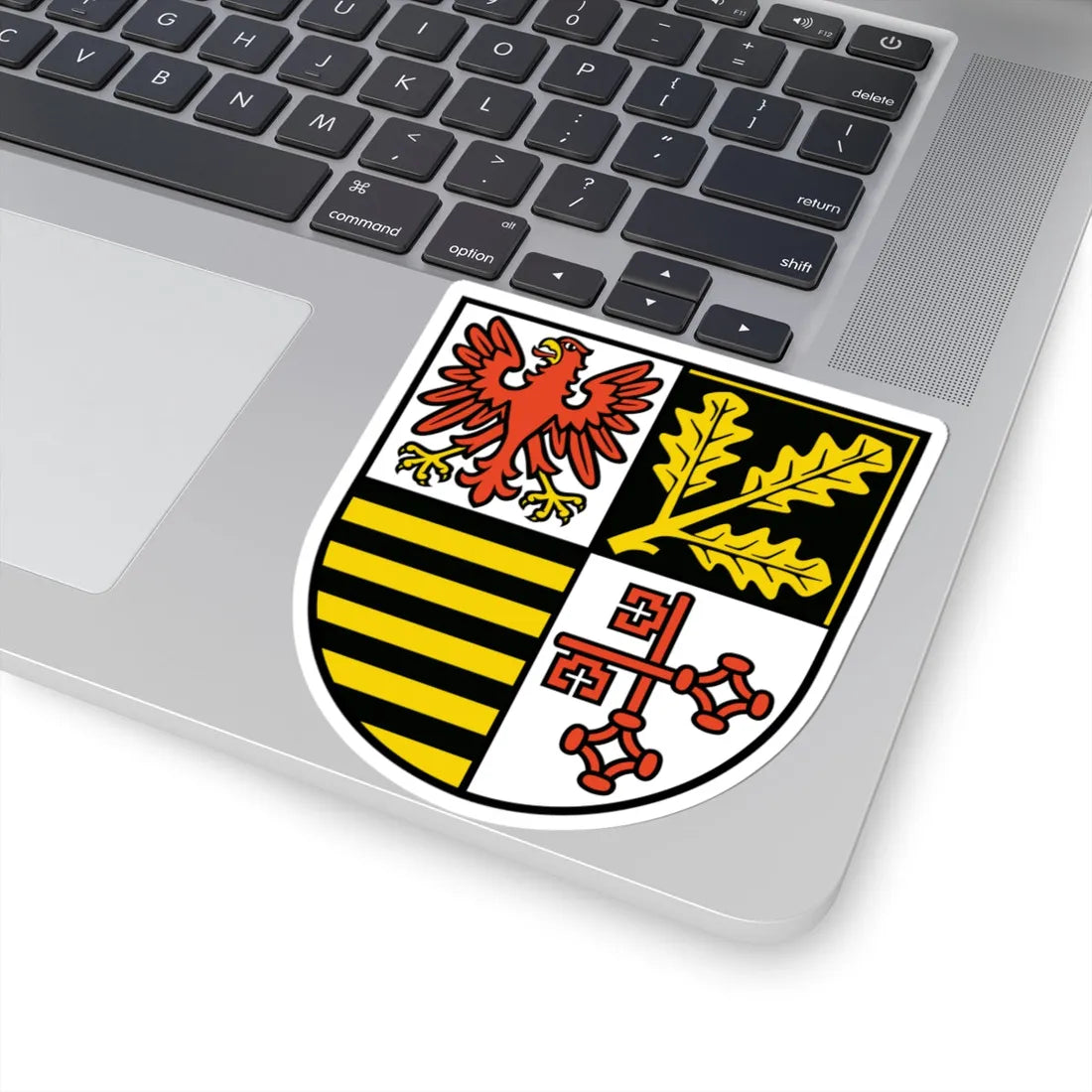 Wappen des Landkreises Potsdam-Mittelmark (Germany) (Coat of Arms) STICKER Vinyl Kiss-Cut Decal - The Sticker Space