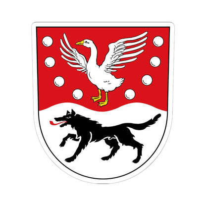 Wappen des Landkreises Prignitz (Germany) (Coat of Arms) STICKER Vinyl Kiss-Cut Decal 6 Inch White - The Sticker Space