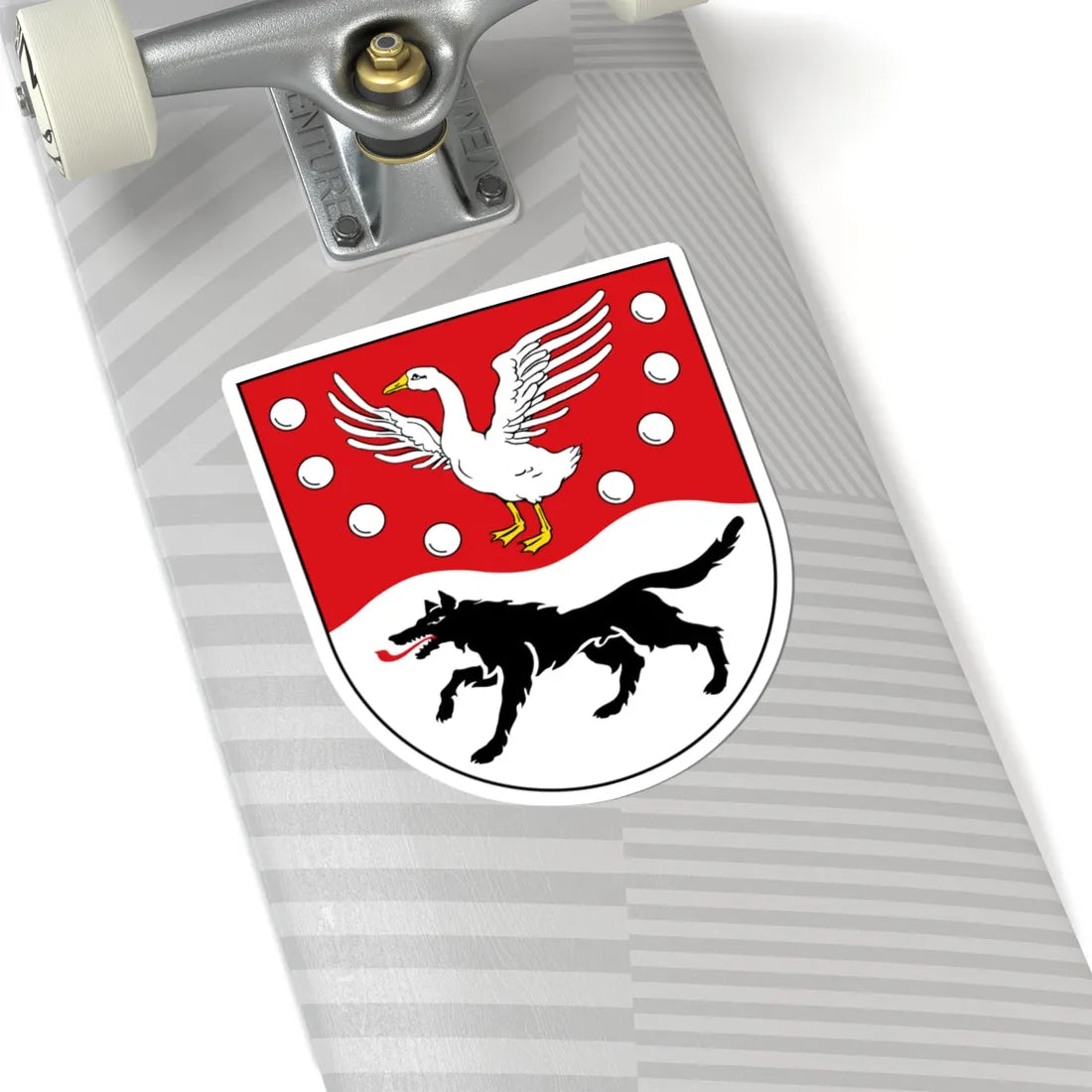 Wappen des Landkreises Prignitz (Germany) (Coat of Arms) STICKER Vinyl Kiss-Cut Decal - The Sticker Space