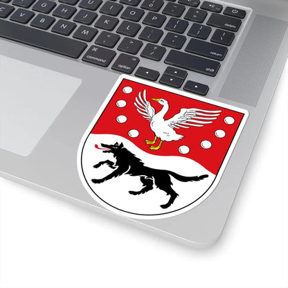 Wappen des Landkreises Prignitz (Germany) (Coat of Arms) STICKER Vinyl Kiss-Cut Decal - The Sticker Space