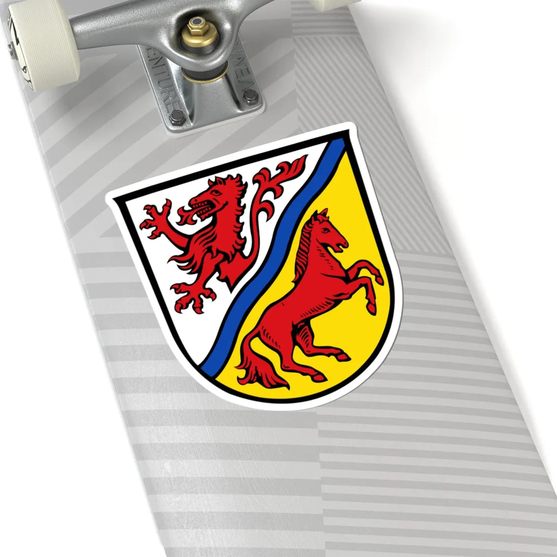 Wappen des Landkreises Rottal-Inn (Germany) (Coat of Arms) STICKER Vinyl Kiss-Cut Decal - The Sticker Space