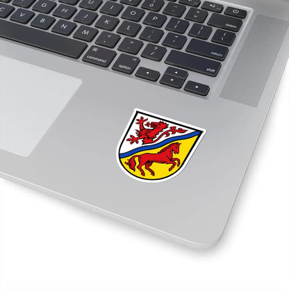 Wappen des Landkreises Rottal-Inn (Germany) (Coat of Arms) STICKER Vinyl Kiss-Cut Decal - The Sticker Space