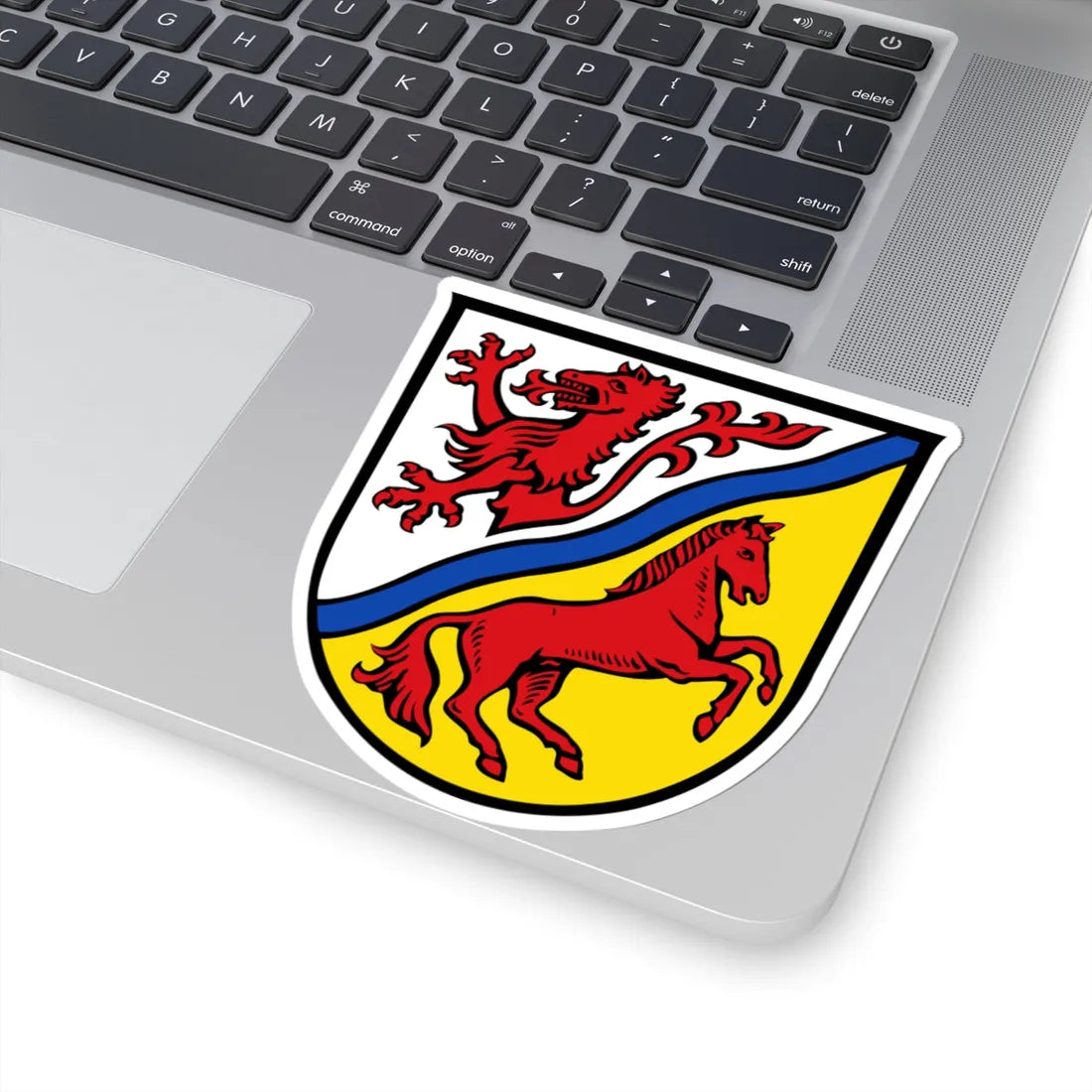 Wappen des Landkreises Rottal-Inn (Germany) (Coat of Arms) STICKER Vinyl Kiss-Cut Decal - The Sticker Space