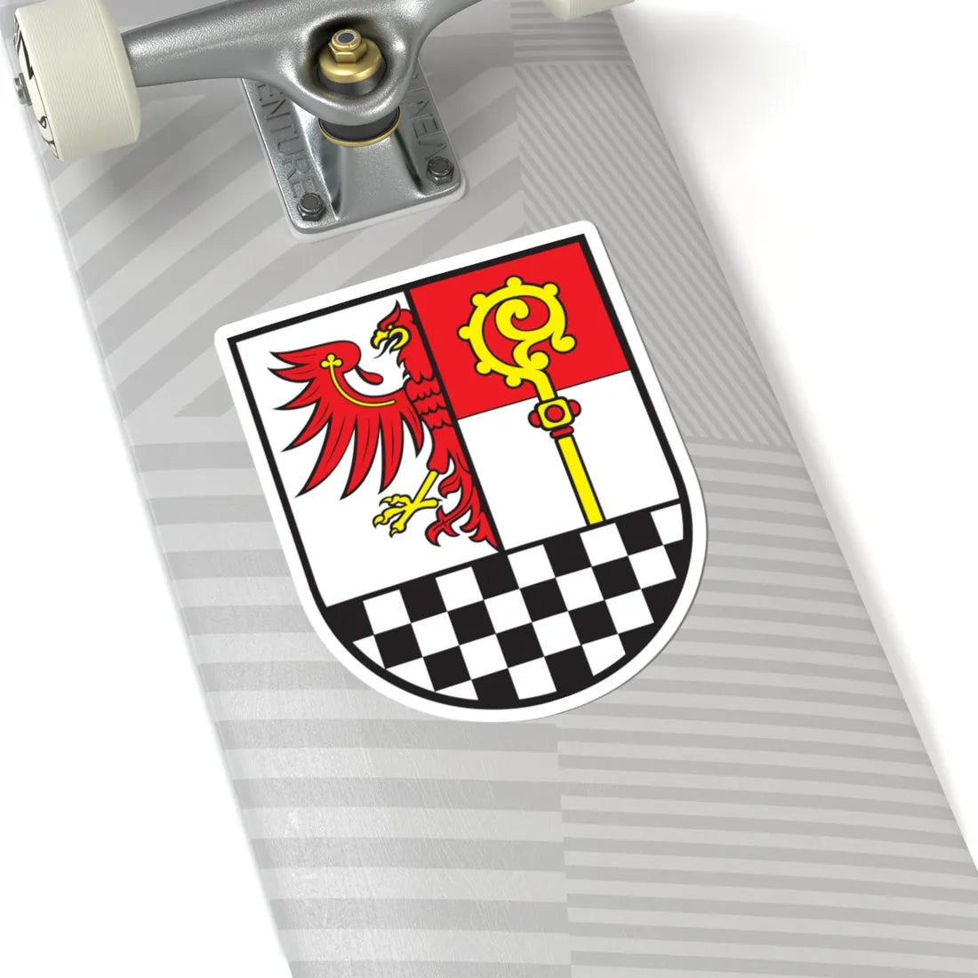 Wappen des Landkreises Teltow-Fläming (Germany) (Coat of Arms) STICKER Vinyl Kiss-Cut Decal - The Sticker Space
