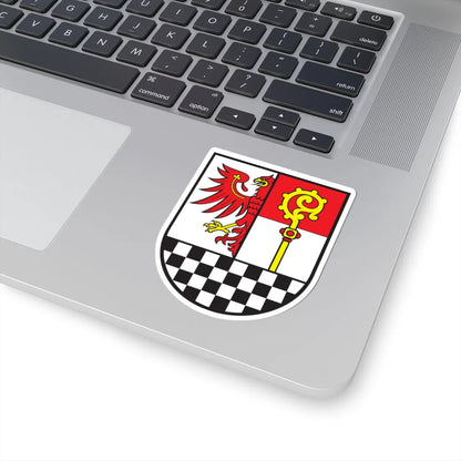 Wappen des Landkreises Teltow-Fläming (Germany) (Coat of Arms) STICKER Vinyl Kiss-Cut Decal - The Sticker Space
