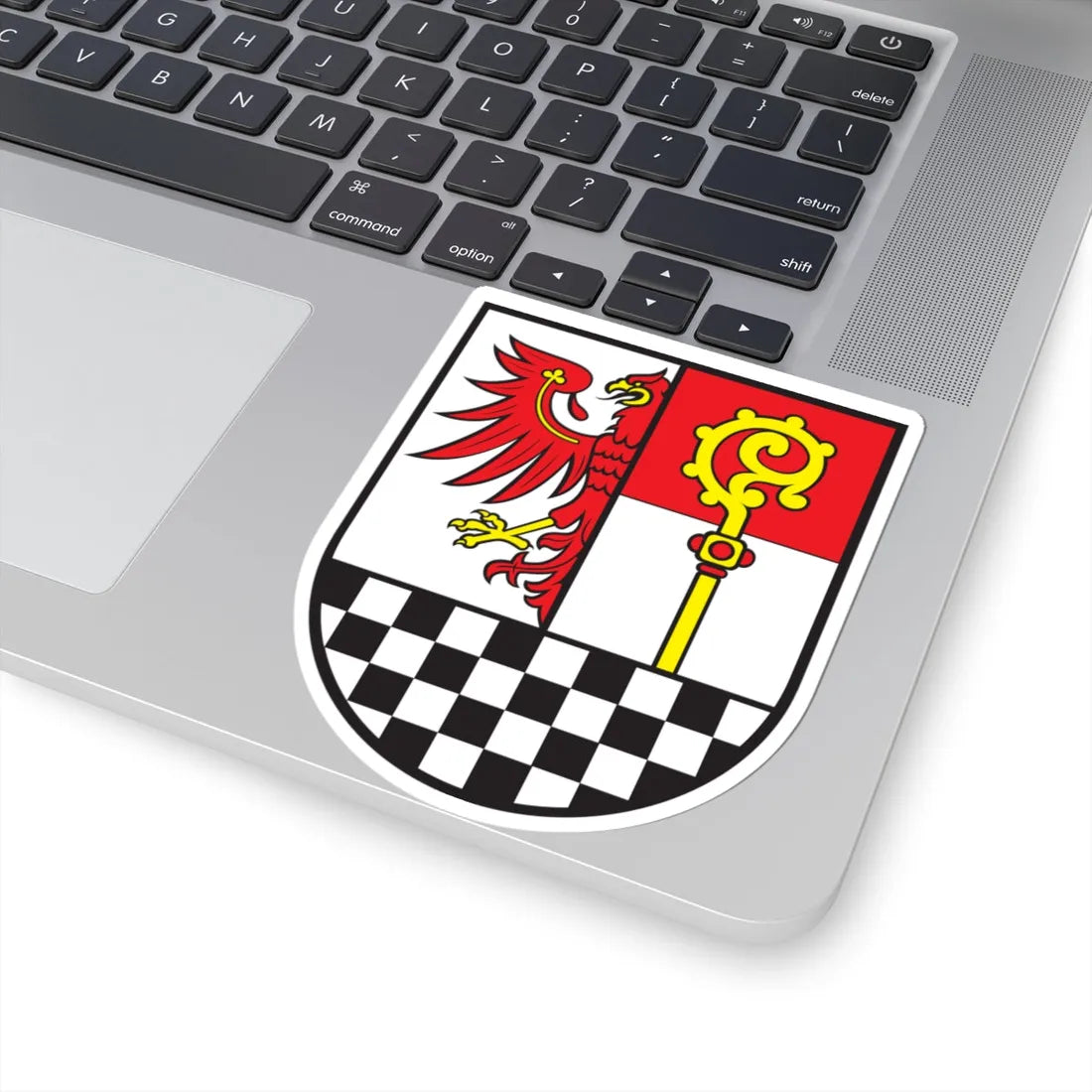 Wappen des Landkreises Teltow-Fläming (Germany) (Coat of Arms) STICKER Vinyl Kiss-Cut Decal - The Sticker Space