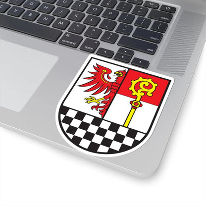 Wappen des Landkreises Teltow-Fläming (Germany) (Coat of Arms) STICKER Vinyl Kiss-Cut Decal - The Sticker Space