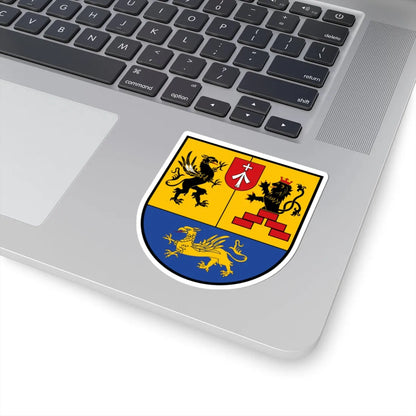 Wappen des Landkreises Vorpommern-Rügen (Germany) (Coat of Arms) STICKER Vinyl Kiss-Cut Decal - The Sticker Space