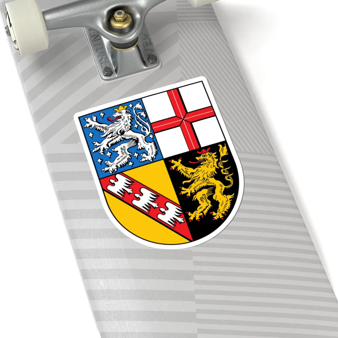 Wappen des Saarlands (Germany) (Coat of Arms) STICKER Vinyl Kiss-Cut Decal - The Sticker Space