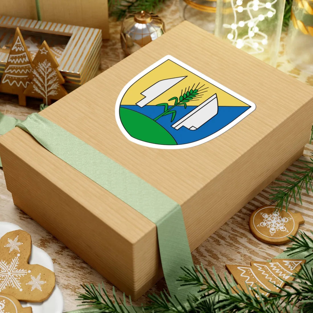 Wappen Deutsch-Wagram (Austria) (Coat of Arms) STICKER Vinyl Kiss-Cut Decal - The Sticker Space